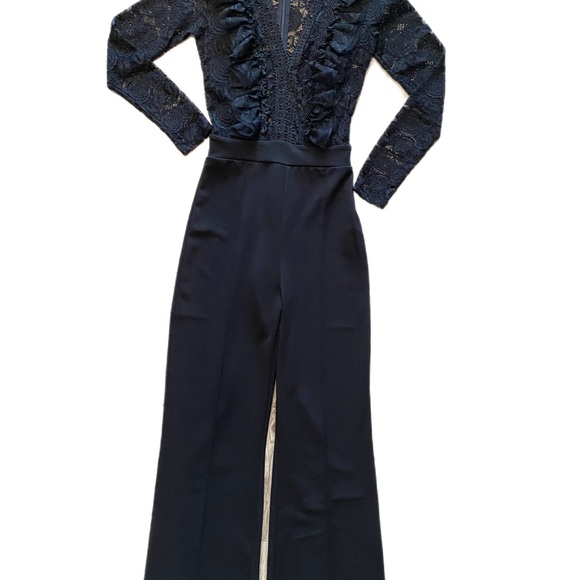Revamped Black Lace Bodice Jumpsuit - Picture 4 of 7